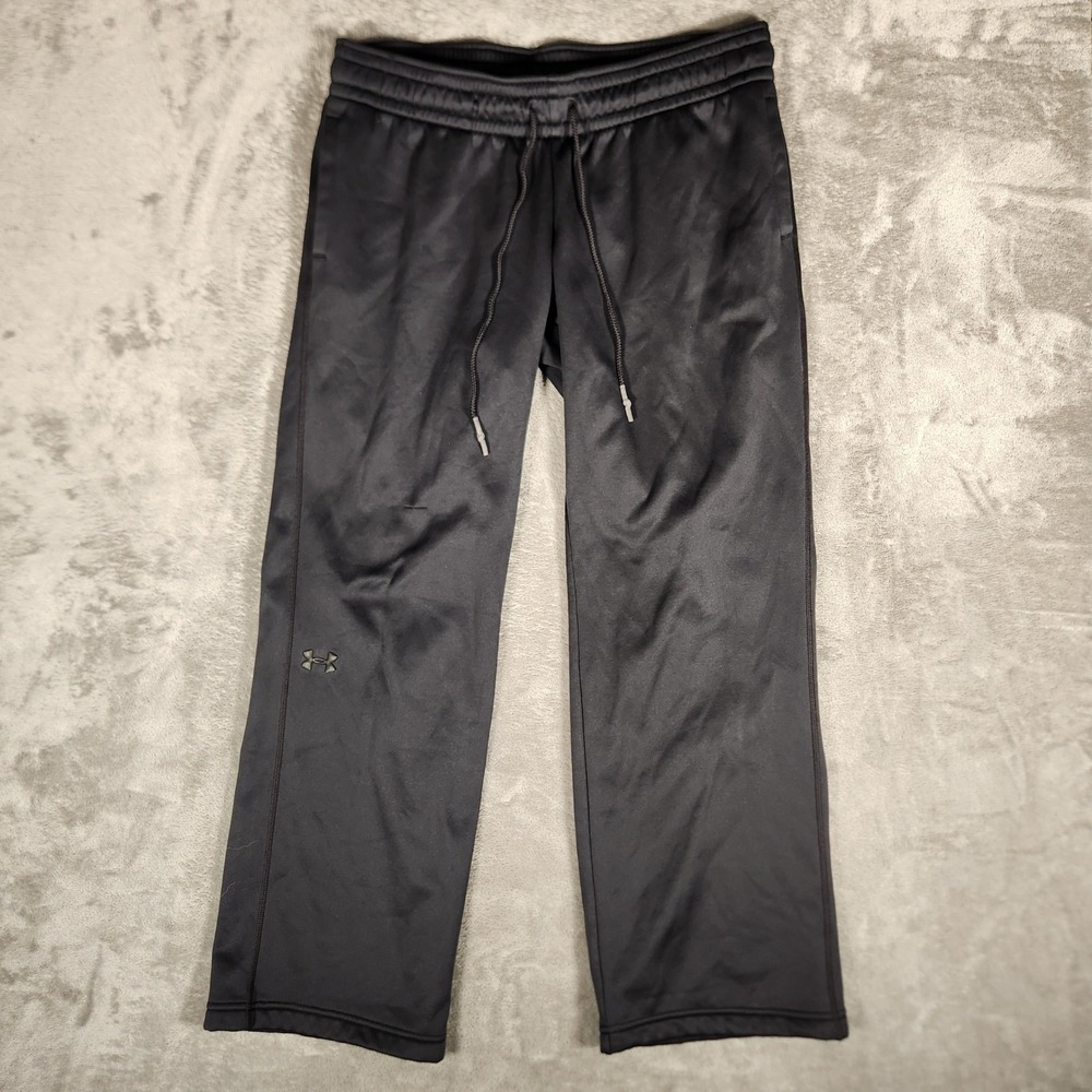 Under Armour Sweatpants Mens Large Black Excellent Storm Armour Fleece 1280697